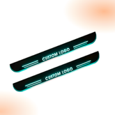 Personalized LED Car Door Welcome Lights and Wireless 2-Piece Pedal Set