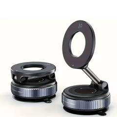 360° Adjustable Vacuum Suction Cup Magnetic Car Phone Holder Mount for MagSafe