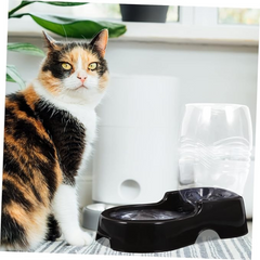 Pet Dog Cat Waterer Automatic Dispenser, Dog Cat Drink Water Gravity Large Bowl