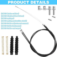 14Pcs Brake Cable Drive Rollator Replacement Parts, Brake Cable Parts for Walker