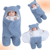 Plush Baby Swaddle Wrap & Sleeping Bag