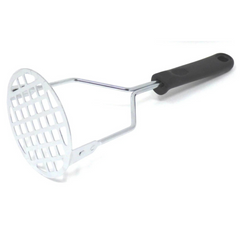 Potato Mash Vegetable Masher Kitchen Gadget Hand Tool 10" Stainless Steel Metal