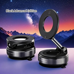 360° Adjustable Vacuum Suction Cup Magnetic Car Phone Holder Mount for MagSafe