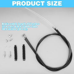 14Pcs Brake Cable Drive Rollator Replacement Parts, Brake Cable Parts for Walker