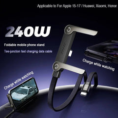 2-in-1 Charging Cable Stand invisible metal stand