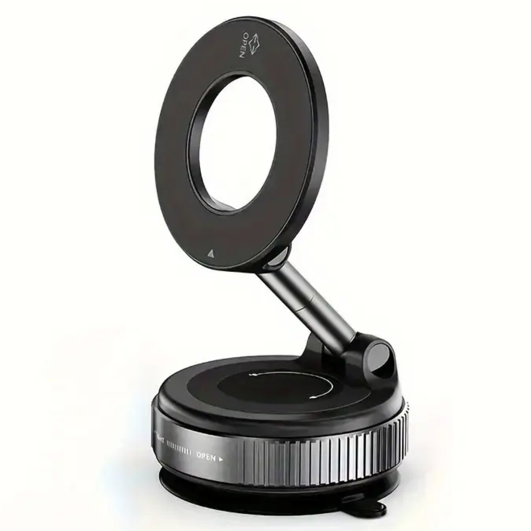 360° Adjustable Vacuum Suction Cup Magnetic Car Phone Holder Mount for MagSafe
