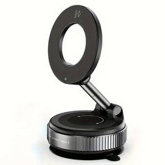 360° Adjustable Vacuum Suction Cup Magnetic Car Phone Holder Mount for MagSafe