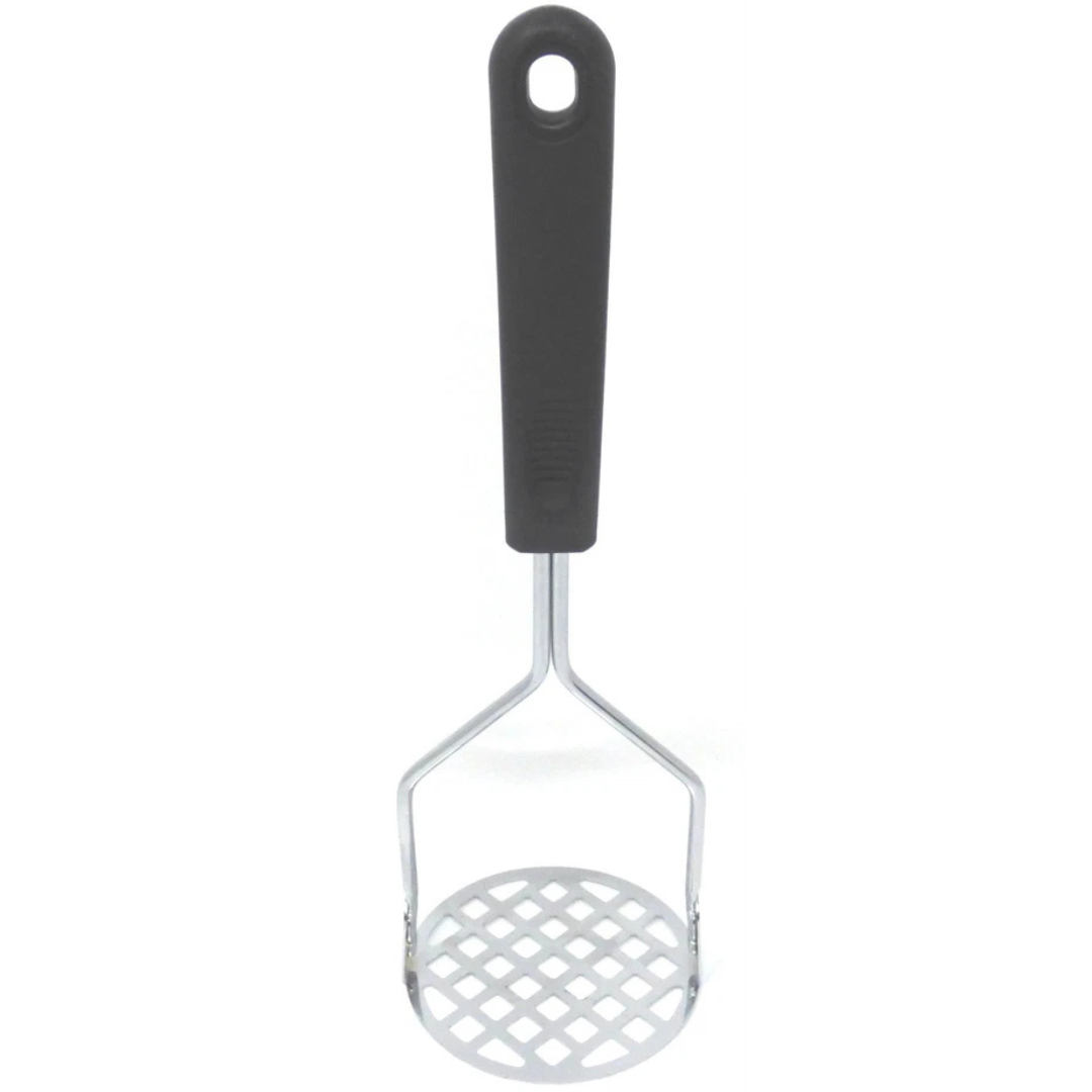 Potato Mash Vegetable Masher Kitchen Gadget Hand Tool 10" Stainless Steel Metal