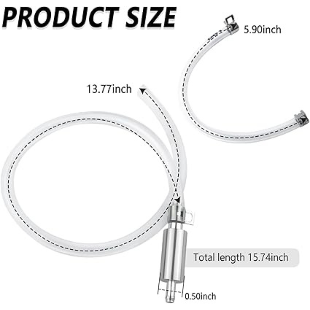 Car Brake Bleeder Hose with One Way Check Valve,Durable Brake Fluid Bleeder Hose