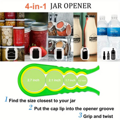 Multifunctional 4-in-1 Jar Opener, Jar Gripper, Lid Opener, Can, jar Opener,1 PC