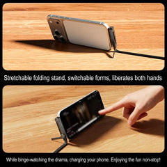 2-in-1 Charging Cable Stand invisible metal stand