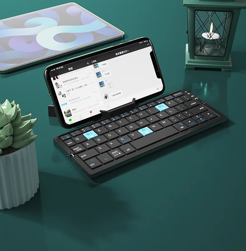 Mini Foldable Bluetooth Keyboard and Pocket Wireless Keypad