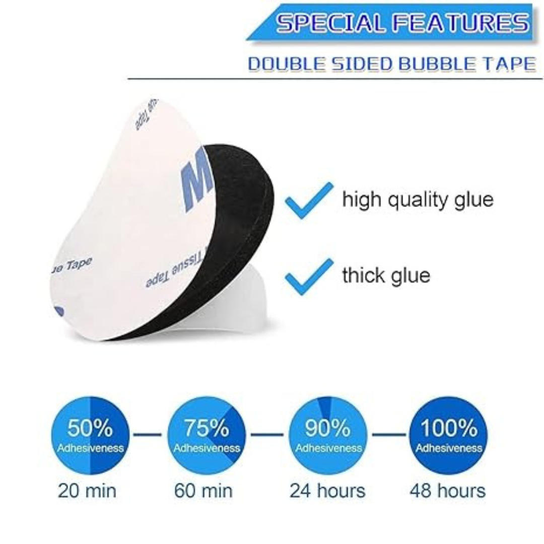 50Pcs Heavy Duty Double Sided Foam Tape Strong Pad Mounting Adhesive Tape,Black