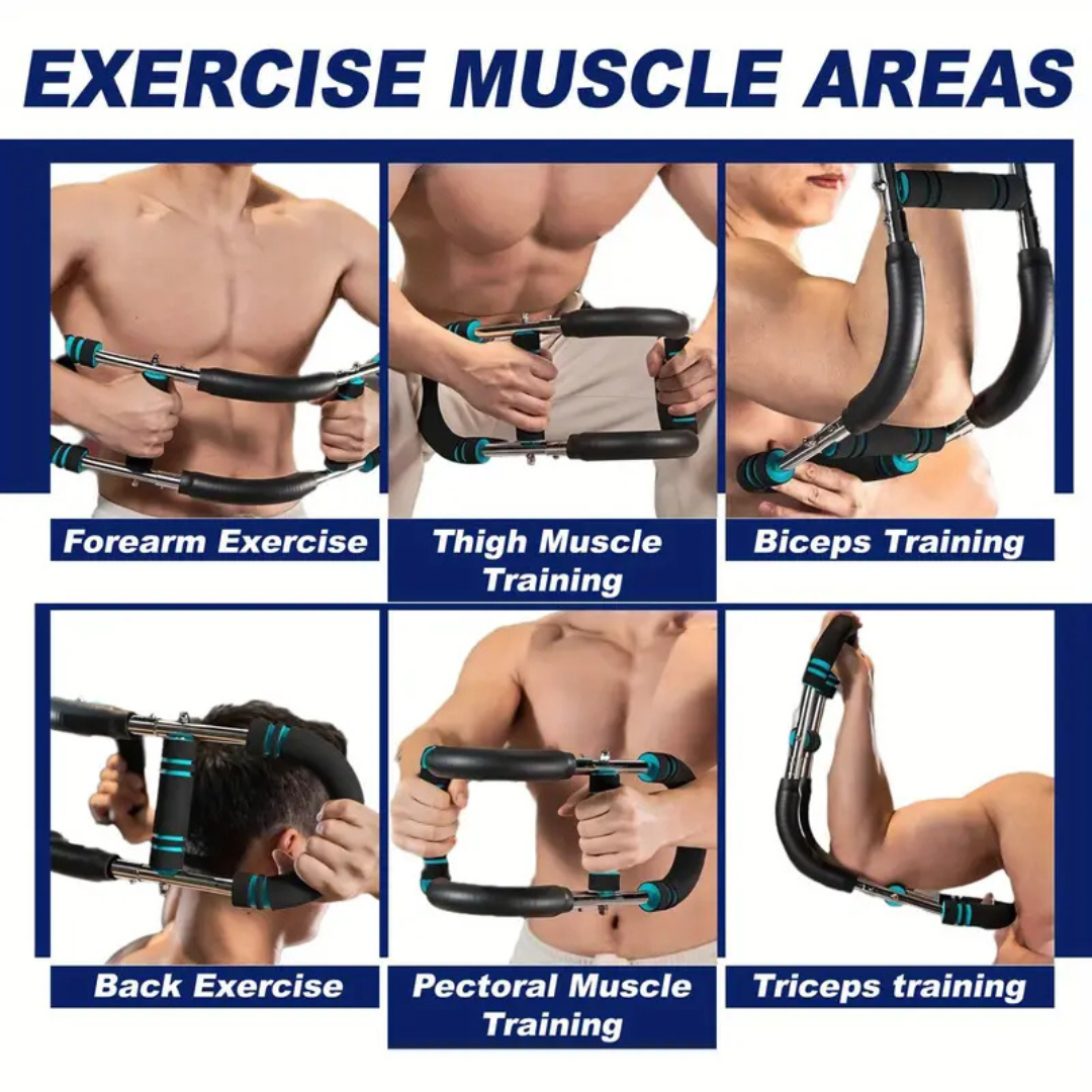 Gorilla Bar Twister Arm & Chest Trainer for Men – Adjustable 60-100lb Chest S...