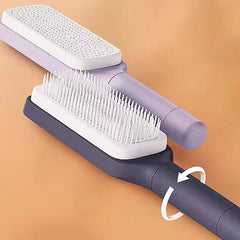 One-Click Self-Cleaning Hairbrush | 3D Air Cushion Massage Brush
