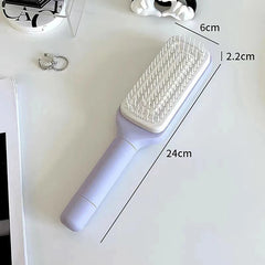 One-Click Self-Cleaning Hairbrush | 3D Air Cushion Massage Brush
