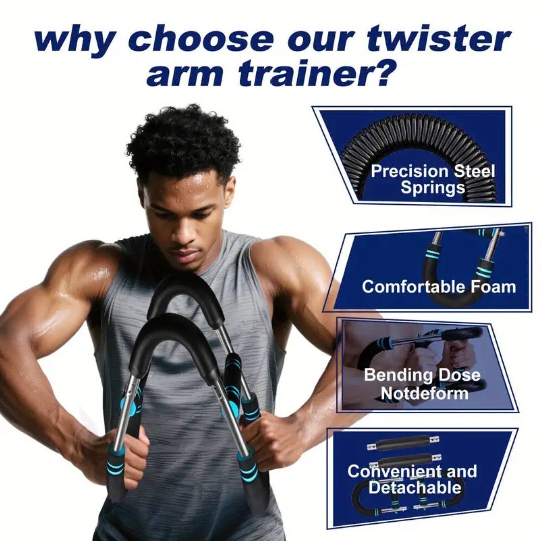 Gorilla Bar Twister Arm & Chest Trainer for Men – Adjustable 60-100lb Chest S...