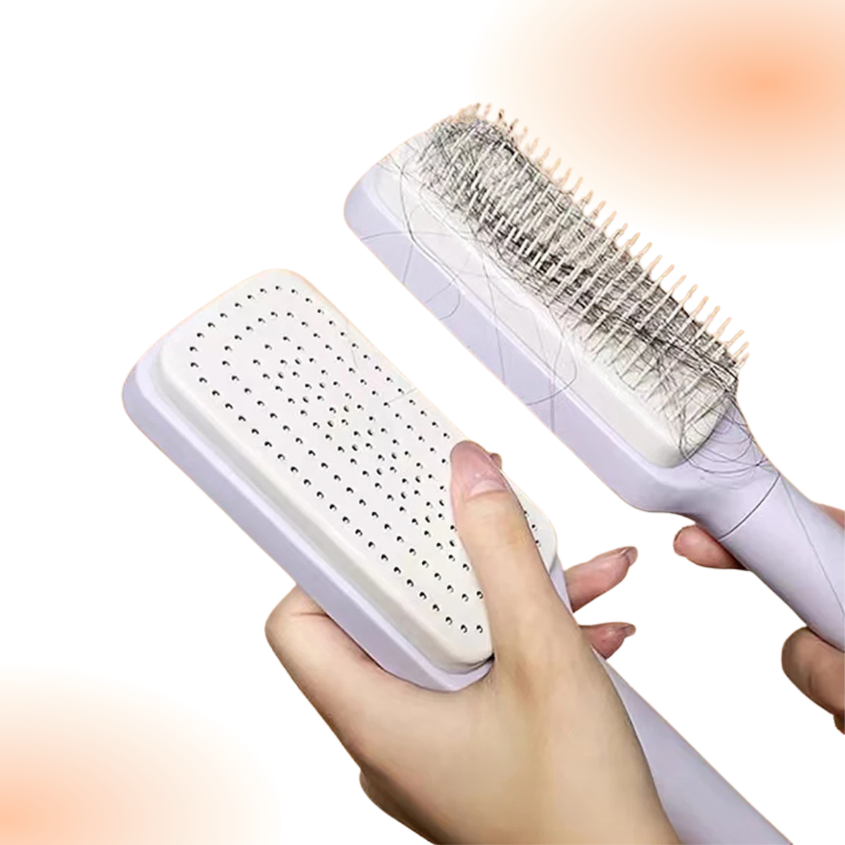 One-Click Self-Cleaning Hairbrush | 3D Air Cushion Massage Brush