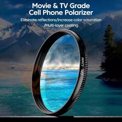52mm Clip-On CPL Phone Lens Filter