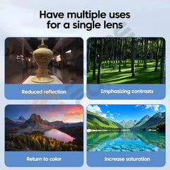 52mm Clip-On CPL Phone Lens Filter
