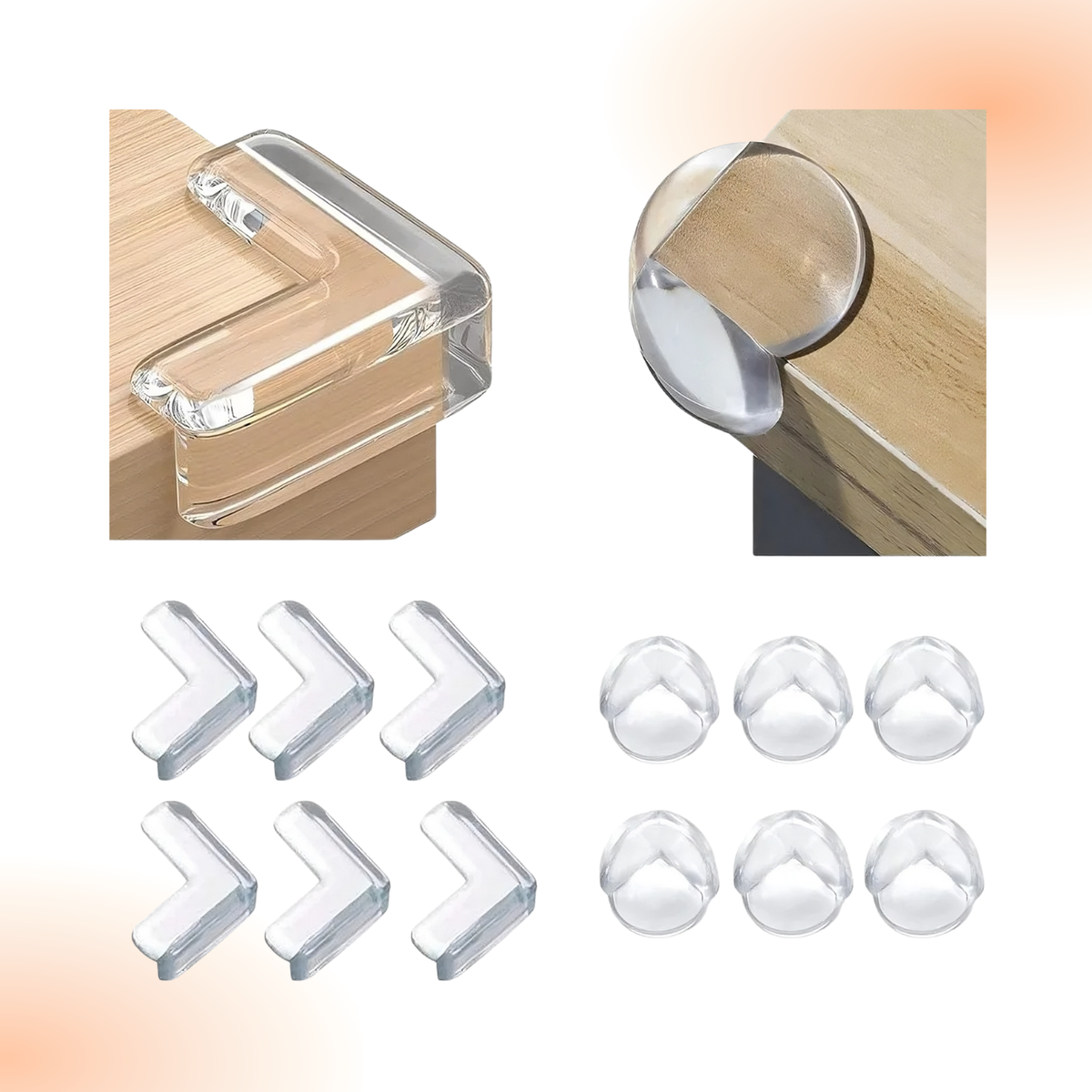 Clear Table Corner Protectors – High-Impact Safety Shield