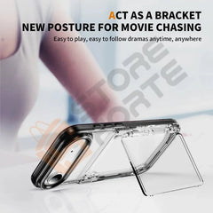 Clear iPhone Case with Card Holder,  Kickstand and Slim Wallet Cover