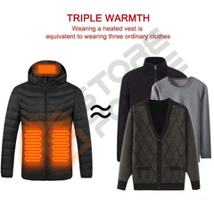 Men’s & Women’s Intelligent Heated Jacket | USB Thermal Winter Coat