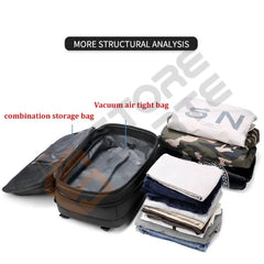 Vacuum Compression Travel Backpack