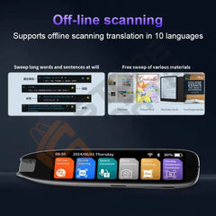 2-in-1 AI Scan & Voice Translator Pen  134 Languages